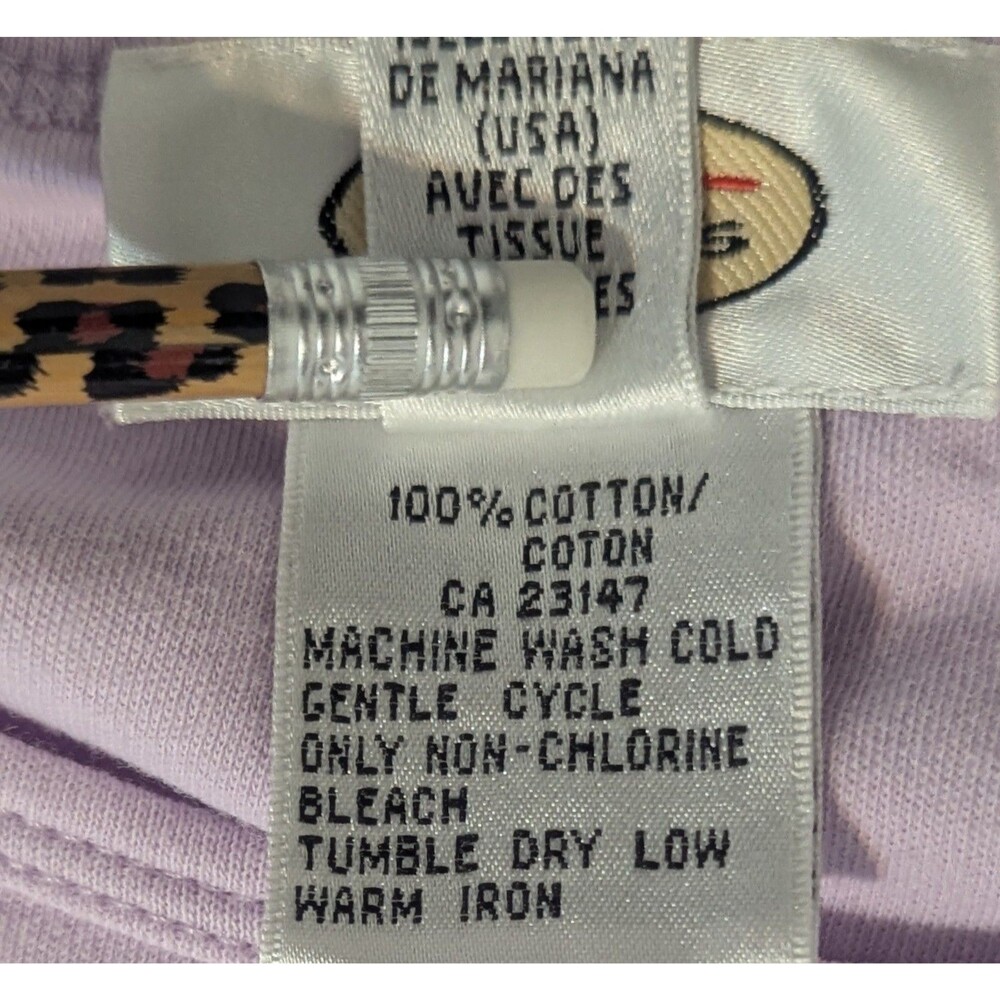 Talbots Lavender 100% Cotton Short Sleeve Crewneck T-Shirt Women's Size Large - Picture 5 of 5